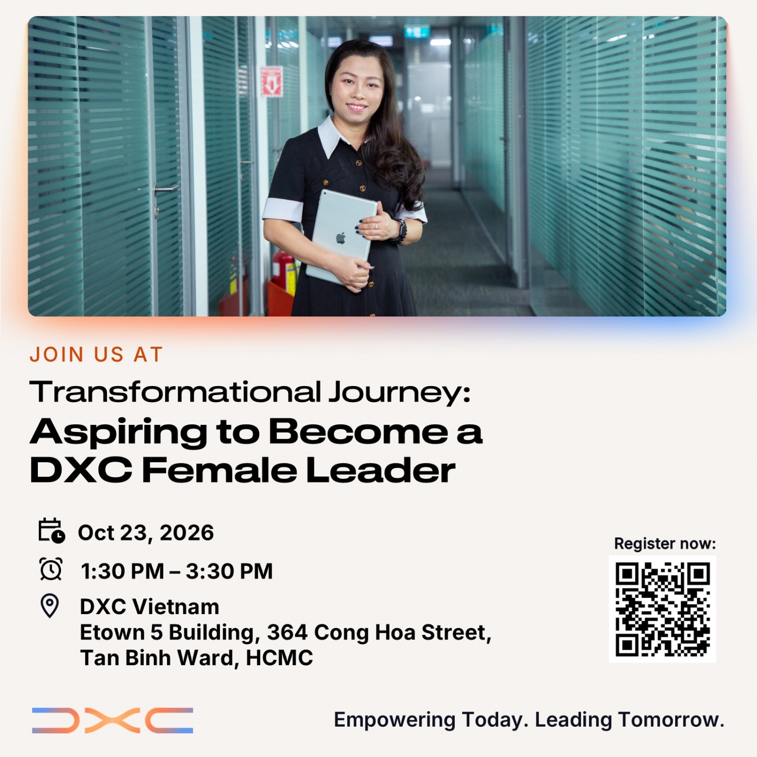 DXC Workshop Become a DXC Female leader 23 Oct 2026